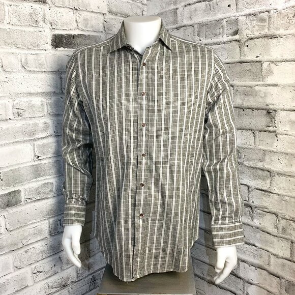 Etro Milano Check Graphic Print Casual Button Down Shirt - Picture 1 of 11